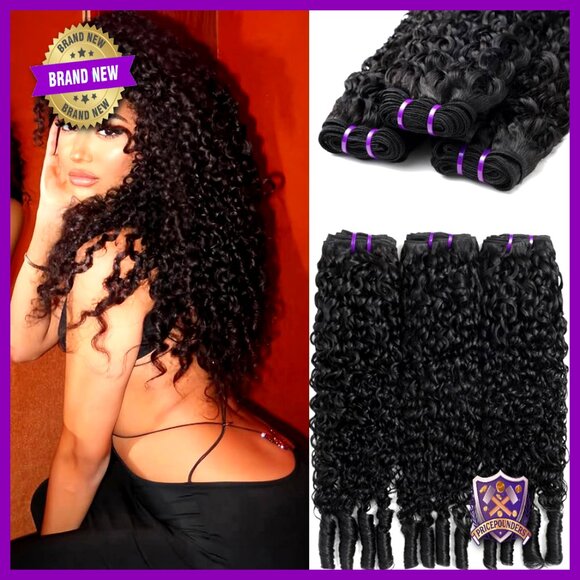 24 26 28 Inch Human Hair Extensions Unprocessed Burmese Curly Bundles main image 6